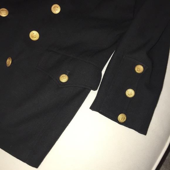 ⚜️SOLD⚜️Black Blazer Military Style - Picture 3 of 6